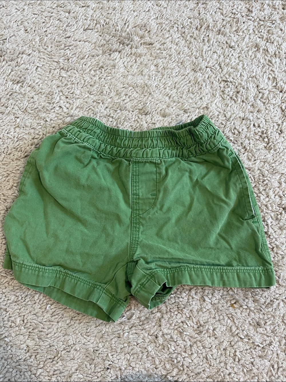 The Beaufort Bonnet Company Green Elastic-Waist Toddler Shorts